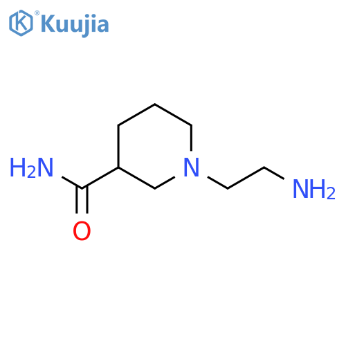 1-(2-Aminoethyl)piperidine-3-carboxamide structure