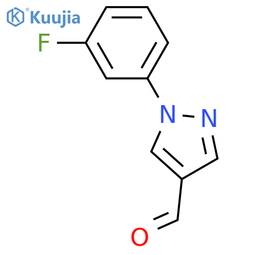 1-(3-Fluorophenyl)-1H-pyrazole-4-carbaldehyde structure