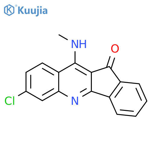 11H-Indeno[1,2-b]quinolin-11-one, 7-chloro-10-(methylamino)- structure