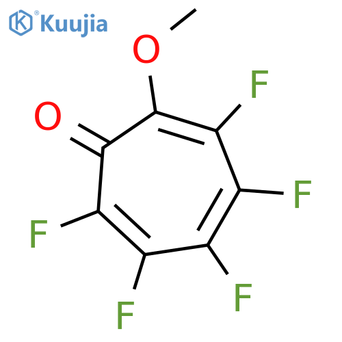 2,4,6-Cycloheptatrien-1-one, 2,3,4,5,6-pentafluoro-7-methoxy- structure