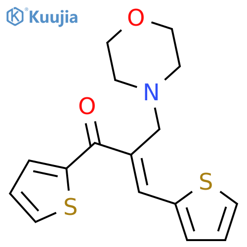 2-Propen-1-one, 2-(4-morpholinylmethyl)-1,3-di-2-thienyl- structure