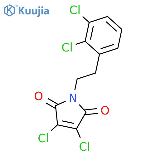 1H-Pyrrole-2,5-dione, 3,4-dichloro-1-[2-(2,3-dichlorophenyl)ethyl]- structure