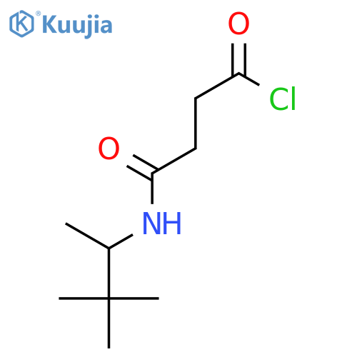 Butanoyl chloride, 4-oxo-4-[(1,2,2-trimethylpropyl)amino]- structure