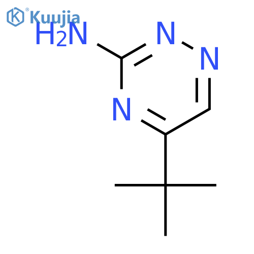 5-tert-butyl-1,2,4-triazin-3-amine structure