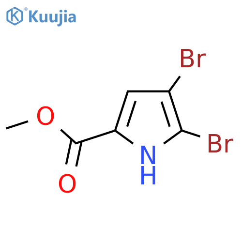 Methyl 4,5-dibromo-1H-pyrrole-2-carboxylate structure