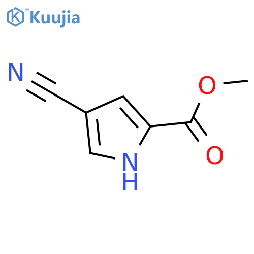 methyl 4-cyano-1H-pyrrole-2-carboxylate structure
