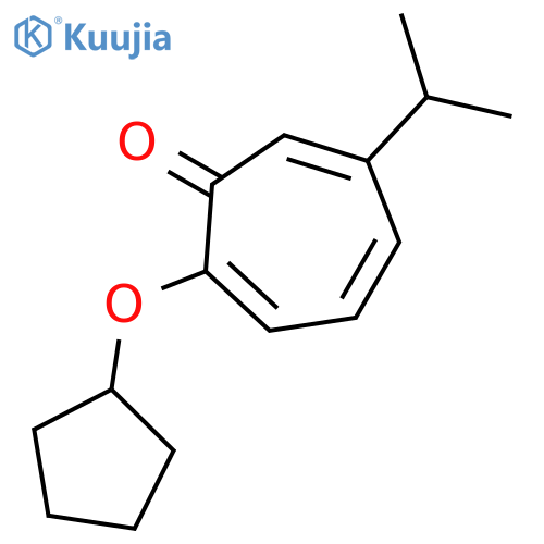 2,4,6-Cycloheptatrien-1-one, 2-(cyclopentyloxy)-6-(1-methylethyl)- structure