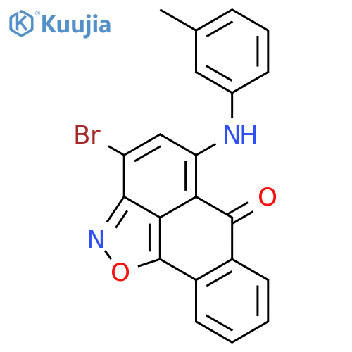 6H-Anthra[1,9-cd]isoxazol-6-one, 3-bromo-5-[(3-methylphenyl)amino]- structure