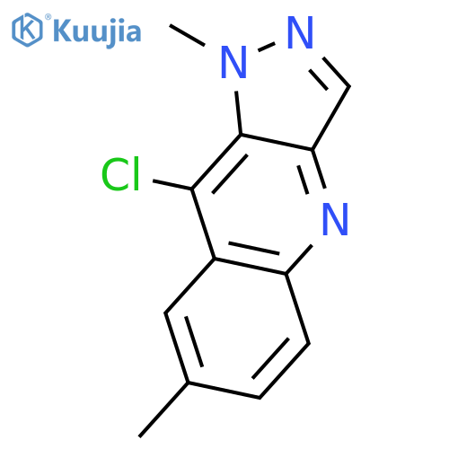 1H-Pyrazolo[4,3-b]quinoline, 9-chloro-1,7-dimethyl- structure