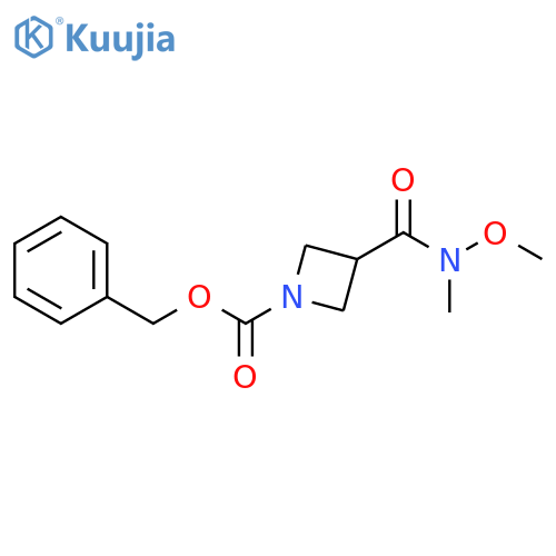 benzyl 3-(Methoxy(Methyl)carbaMoyl)azetidine-1-carboxylate structure
