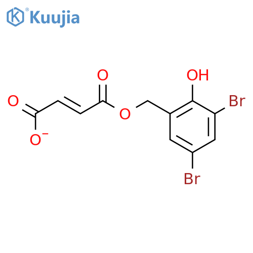 2-Butenedioic acid(2E)-, mono[(3,5-dibromo-2-hydroxyphenyl)methyl] ester (9CI) structure