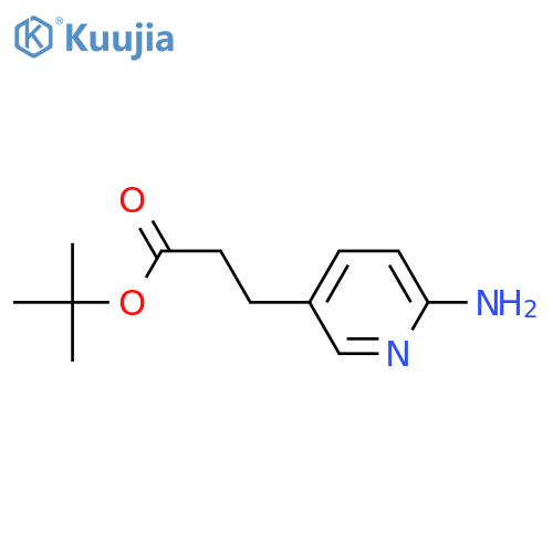 tert-butyl 3-(6-aminopyridin-3-yl)propanoate structure