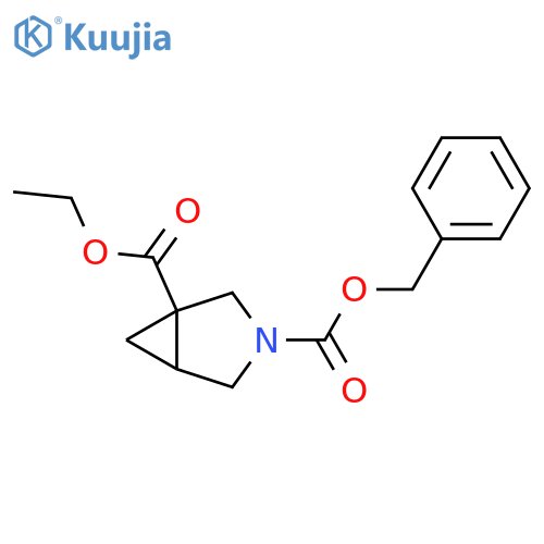 3-Benzyl 1-ethyl 3-azabicyclo[3.1.0]hexane-1,3-dicarboxylate structure
