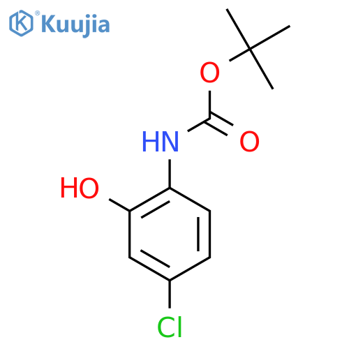 tert-butyl N-(4-chloro-2-hydroxyphenyl)carbamate structure