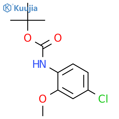 TERT-BUTYL 4-CHLORO-2-METHOXYPHENYLCARBAMATE structure