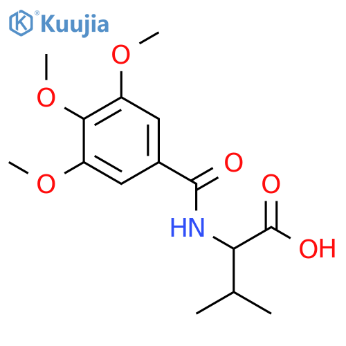 (2S)-3-methyl-2-(3,4,5-trimethoxyphenyl)formamidobutanoic acid structure