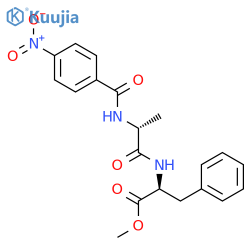 L-Phenylalanine, N-[N-(4-nitrobenzoyl)-D-alanyl]-, methyl ester structure