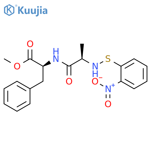 L-Phenylalanine, N-[N-[(2-nitrophenyl)thio]-D-alanyl]-, methyl ester structure