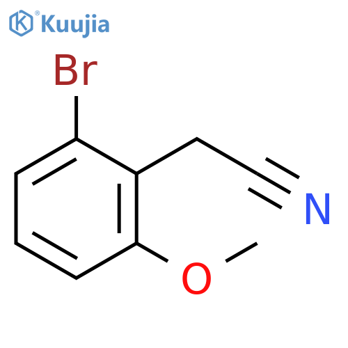 2-(2-bromo-6-methoxyphenyl)acetonitrile structure