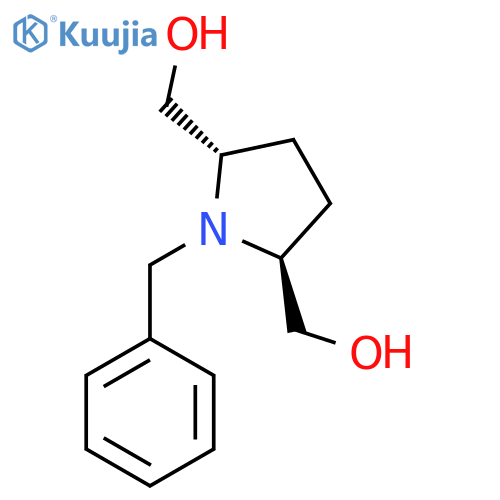 (trans-1-Benzylpyrrolidine-2,5-diyl)dimethanol structure