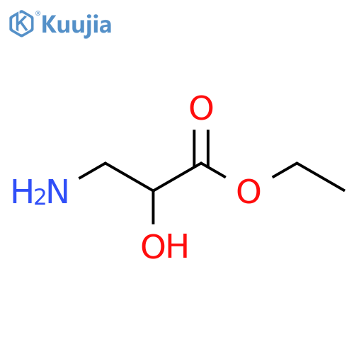 Propanoic acid, 3-amino-2-hydroxy-, ethyl ester structure