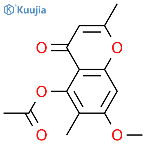 5,7-Dihydroxy-2,6-dimethyl-4H-1-benzopyran-4-one; 7-Me ether, 5-Ac structure