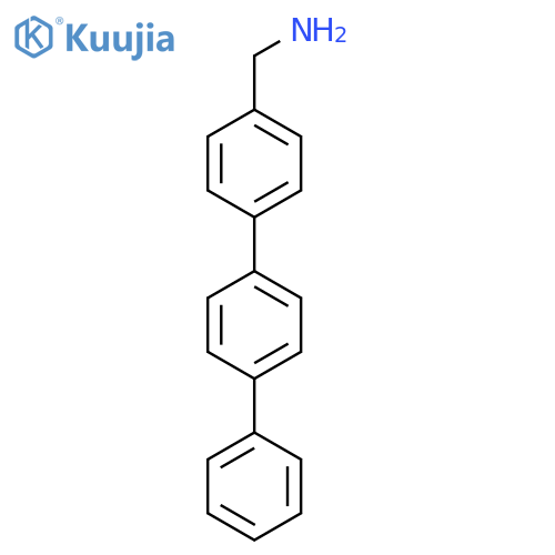 [4-(4-Phenylphenyl)phenyl]methanamine structure