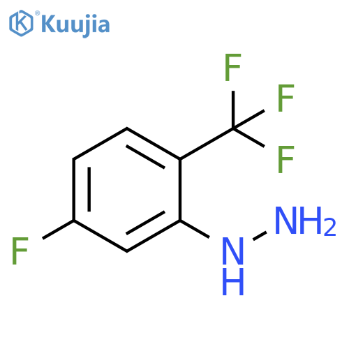 5-fluoro-2-(trifluoromethyl)phenylhydrazine structure