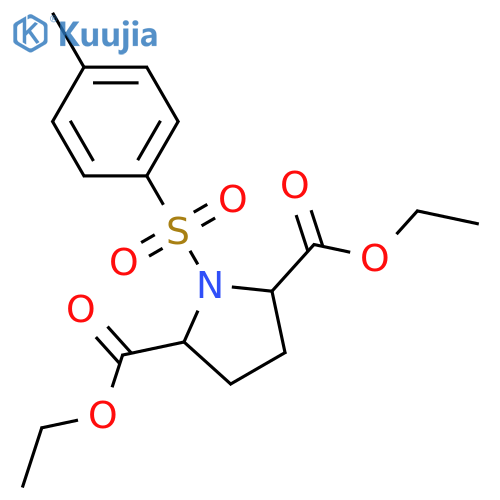 Diethyl1-tosylpyrrolidine-2,5-dicarboxylate structure