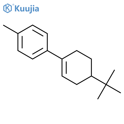 Benzene, 1-[4-(1,1-dimethylethyl)-1-cyclohexen-1-yl]-4-methyl- structure
