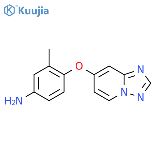 7-(2-Methyl-4-nitrophenoxy)1,2,4triazolo1,5-apyridine structure