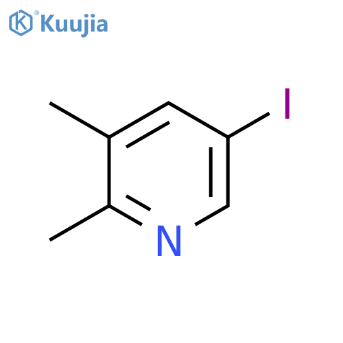 5-Iodo-2,3-dimethylpyridine structure