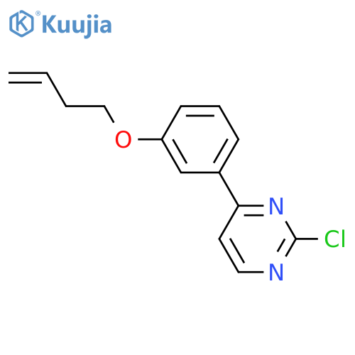 4-[3-(but-3-en-1-yloxy)phenyl]-2-chloropyrimidine structure