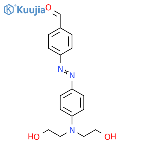 Benzaldehyde, 4-[[4-[bis(2-hydroxyethyl)amino]phenyl]azo]- structure