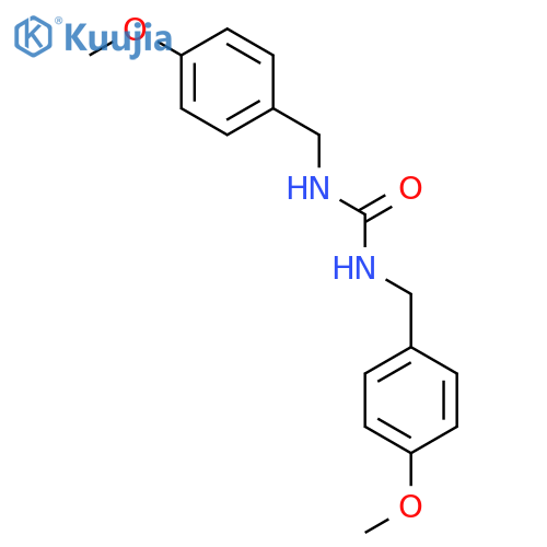 1,3-bis(4-methoxybenzyl)urea structure