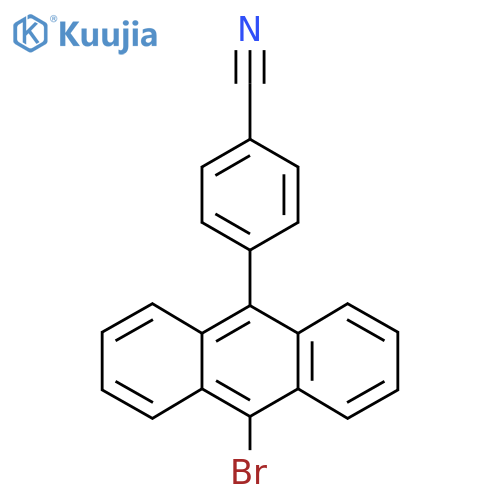 4-(10-Bromoanthracen-9-yl)benzonitrile structure