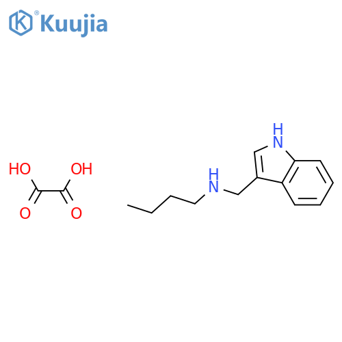 1H-Indole-3-methanamine, N-butyl-, ethanedioate (1:1) structure