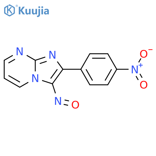 Imidazo[1,2-a]pyrimidine, 2-(4-nitrophenyl)-3-nitroso- structure