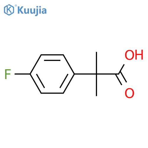 2-(4-Fluorophenyl)-2-methylpropanoic acid structure