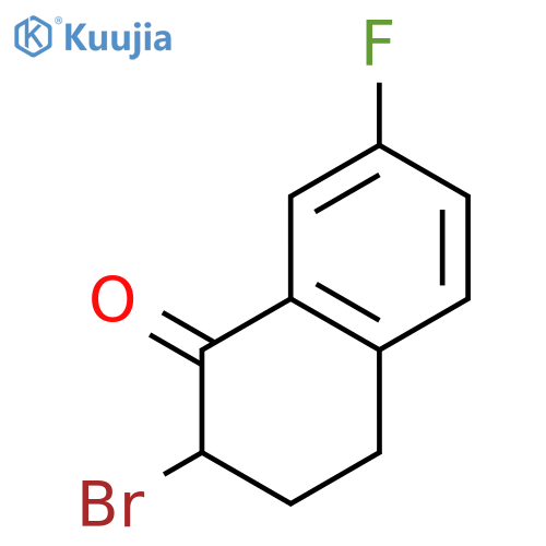 1(2H)-Naphthalenone, 2-bromo-7-fluoro-3,4-dihydro- structure