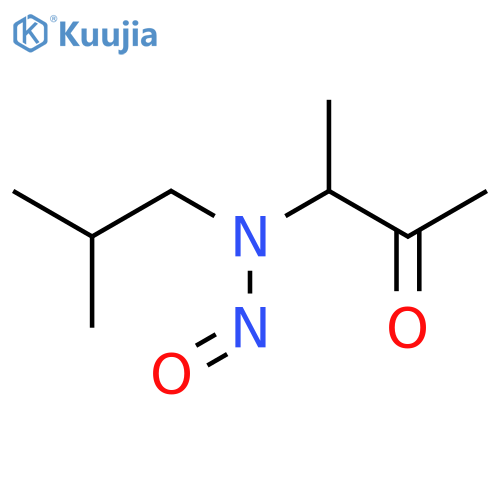 2-Butanone,3-[(2-methylpropyl)nitrosoamino]- structure