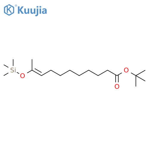 9-Undecenoic acid, 10-[(trimethylsilyl)oxy]-, 1,1-dimethylethyl ester, (E)- structure