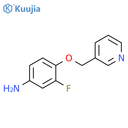 3-fluoro-4-[(pyridin-3-yl)methoxy]aniline structure