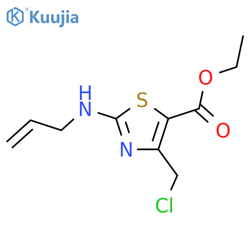 ethyl 4-(chloromethyl)-2-(prop-2-en-1-yl)amino-1,3-thiazole-5-carboxylate structure
