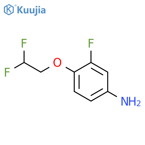 4-(2,2-Difluoroethoxy)-3-fluoroaniline structure