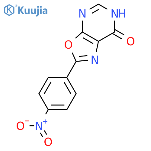2-(4-nitrophenyl)-6H,7H-1,3oxazolo5,4-dpyrimidin-7-one structure