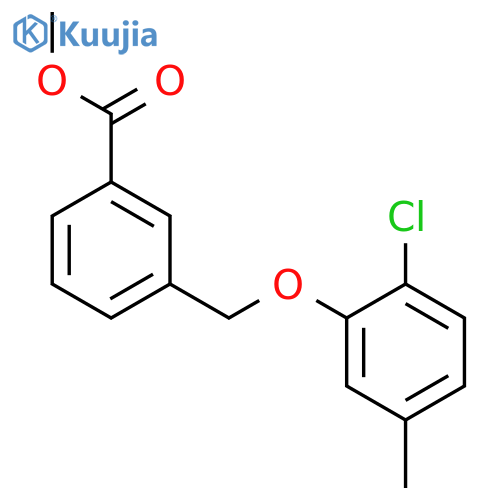 methyl 3-(2-chloro-5-methylphenoxy)methylbenzoate structure