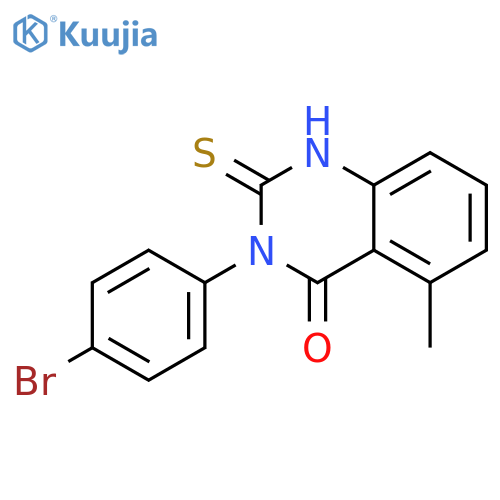 3-(4-Bromophenyl)-5-methyl-2-thioxo-2,3-dihydro-4(1H)-quinazolinone structure