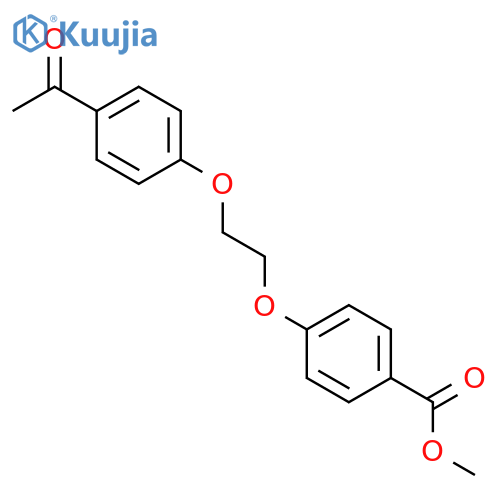 Methyl 4-2-(4-acetylphenoxy)ethoxy-benzenecarboxylate structure