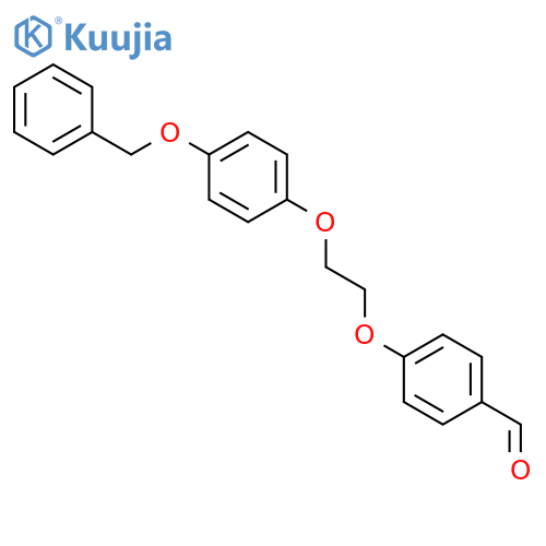 4-{2-4-(Benzyloxy)phenoxy-ethoxy}benzenecarbaldehyde structure